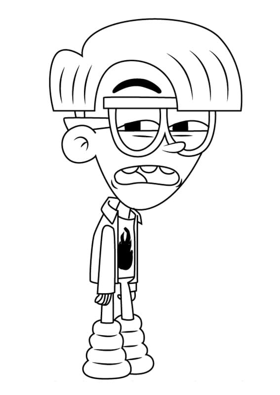 Lester from Looped Coloring Page