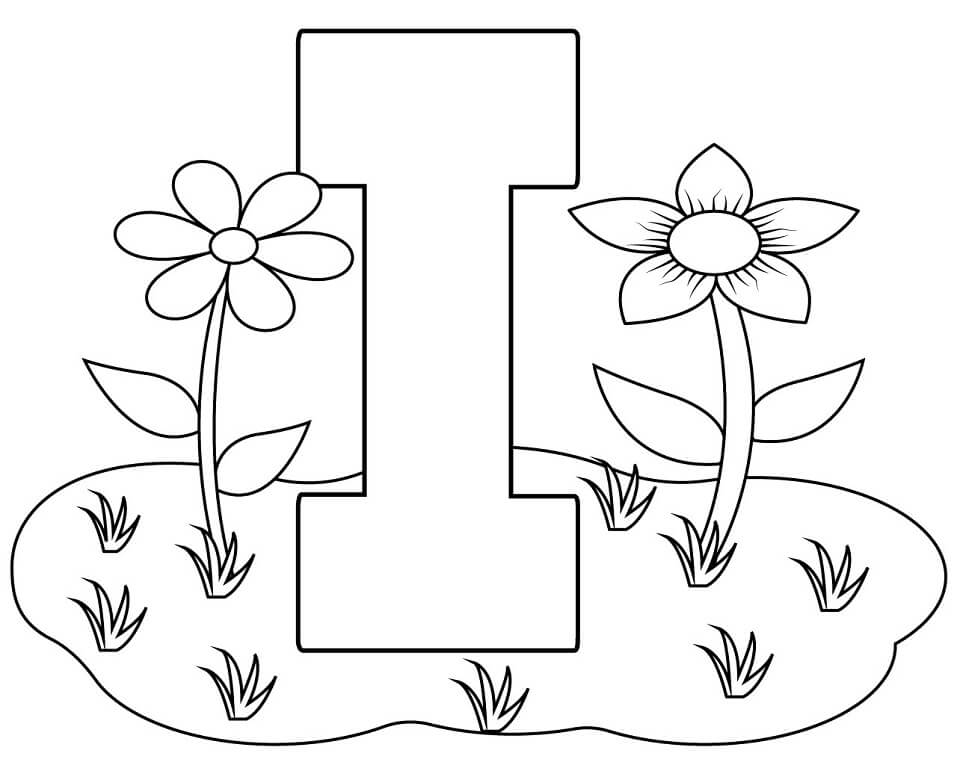 Letter I 10 Coloring Page