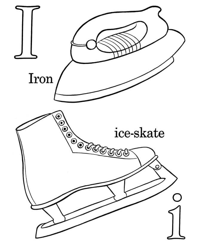 Letter I 13 Coloring Page