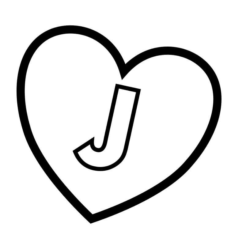 Letter J 1 Coloring Page