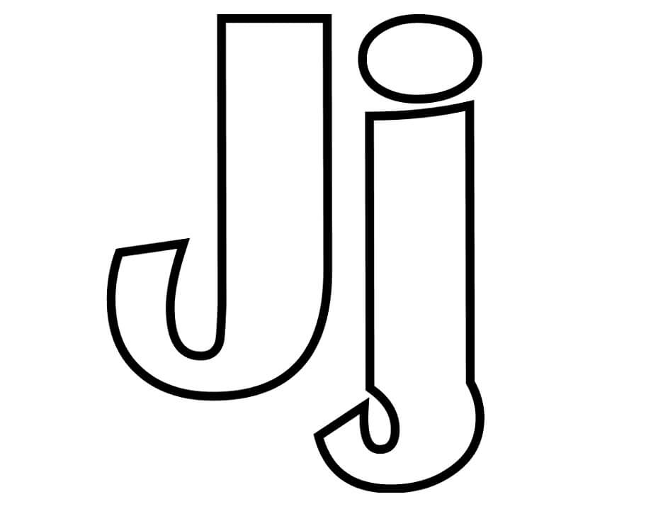 Letter J 3 Coloring Page