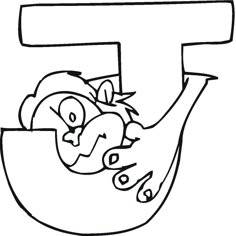 Letter J 7 Coloring Page