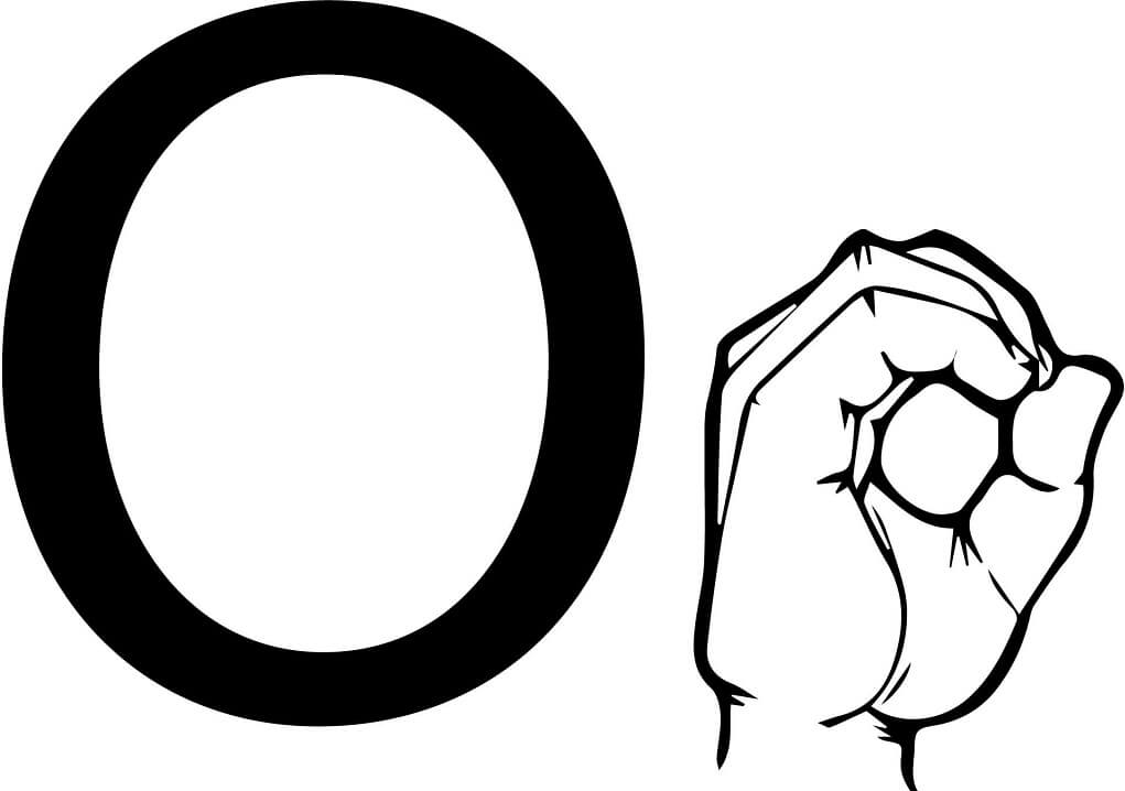 Letter O 1 Coloring Page