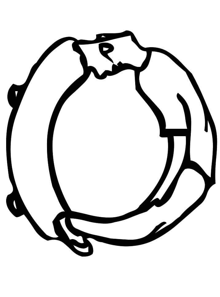 Letter O 4 Coloring Page
