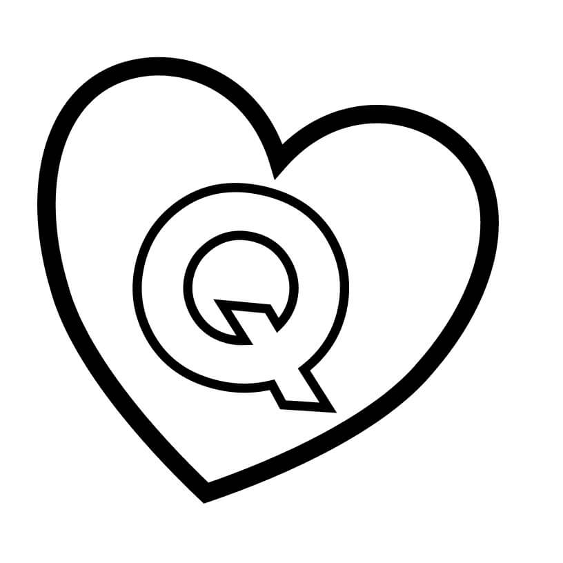 Letter Q 1 Coloring Page