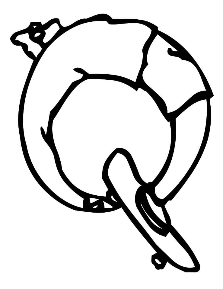 Letter Q 2 Coloring Page