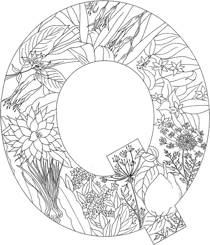 Letter Q 5 Coloring Page