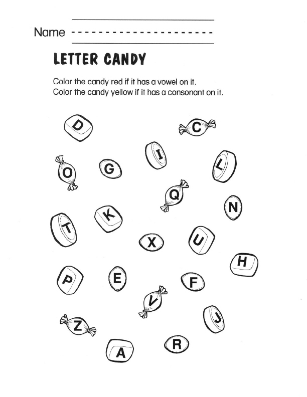 Letters Kindergarten Worksheets