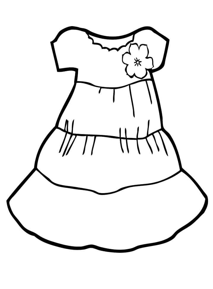 Light Dress Coloring Page