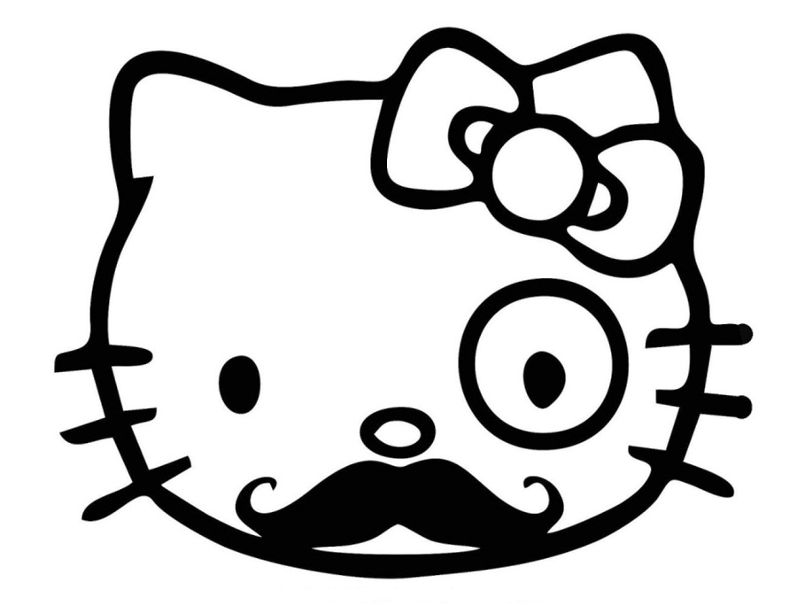 Like A Sir Hello Kitty Coloring Page