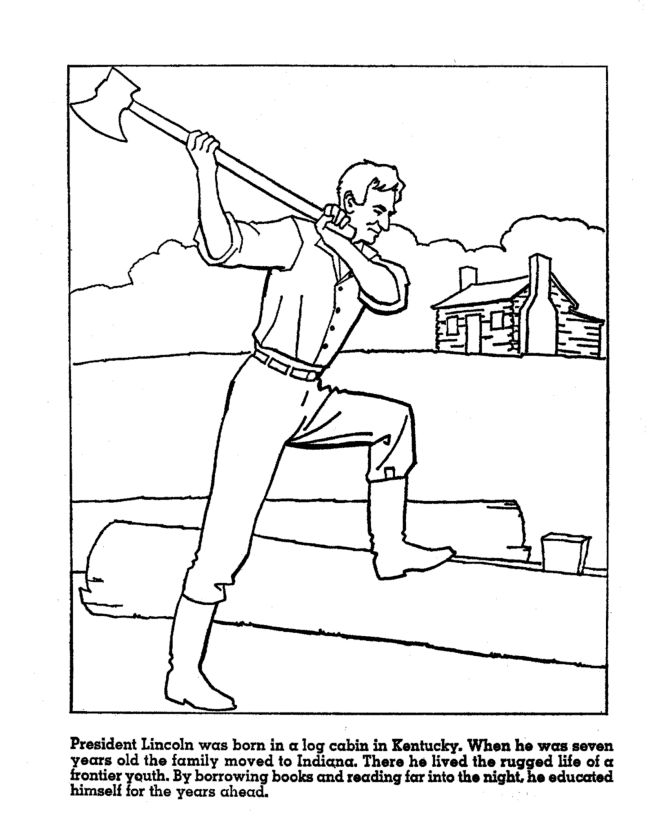 Lincoln Early Years Coloring Sheet