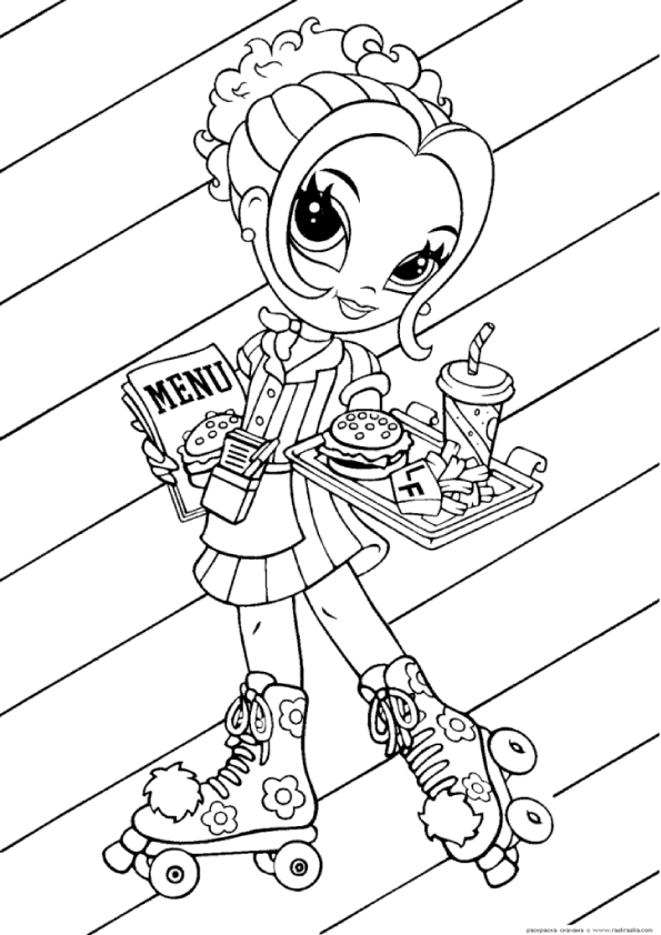 Lisa Frank Free Colouring Pages A4