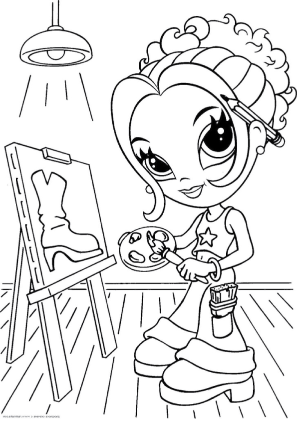 Lisa Frank Printable Coloring Pages A4
