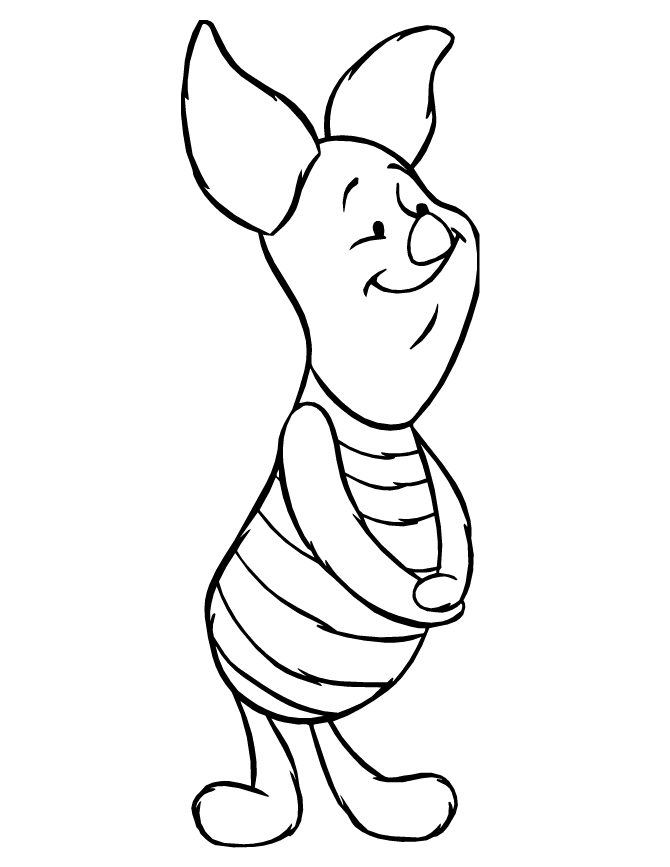 Listening Patiently Piglet Pig S To Print4836 Coloring Page