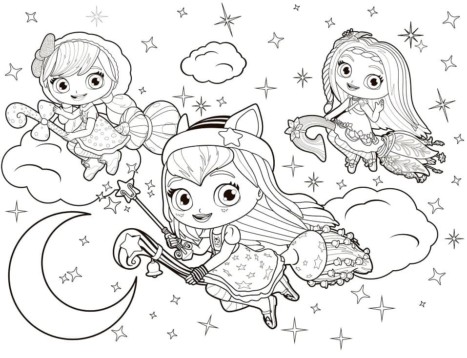 Little Charmers Magical Coloring Page