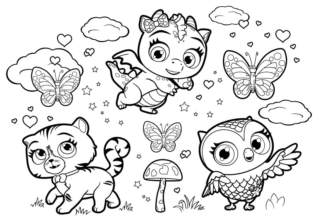 Little Charmers Pets Coloring Page