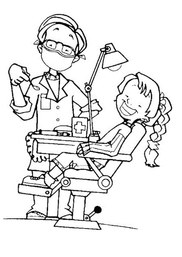 Little Girl and Dentist