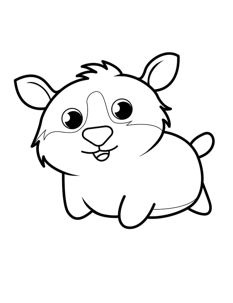 Little Guinea Pig Coloring Page