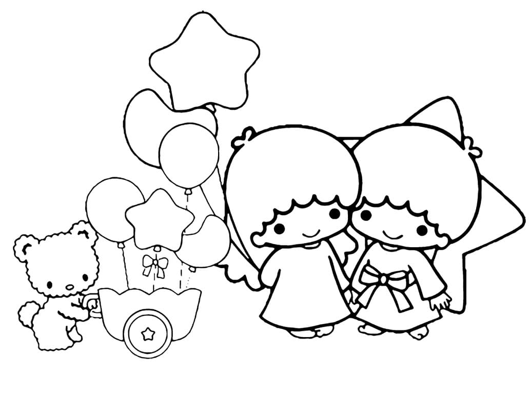 Little Twin Stars 11 Coloring Page