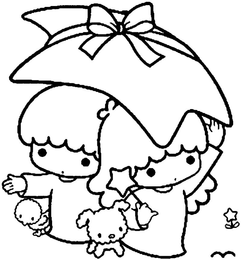 Little Twin Stars 5 Coloring Page