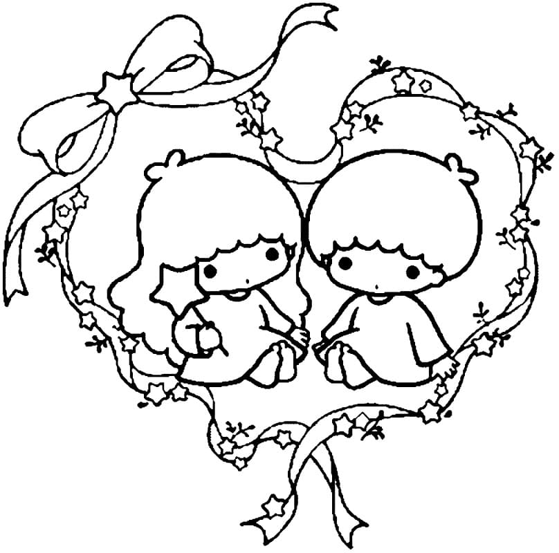 Little Twin Stars 9 Coloring Page