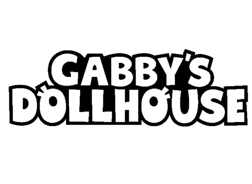 Logo Gabby’s Dollhouse Coloring Page