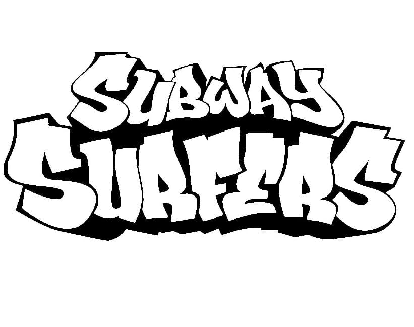 Logo Subway Surfers Coloring Page
