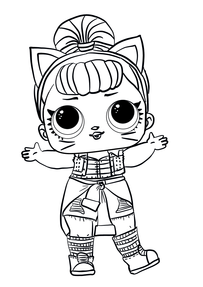 Lol Surprise Doll Troublemaker Coloring Pages   Coloring Cool