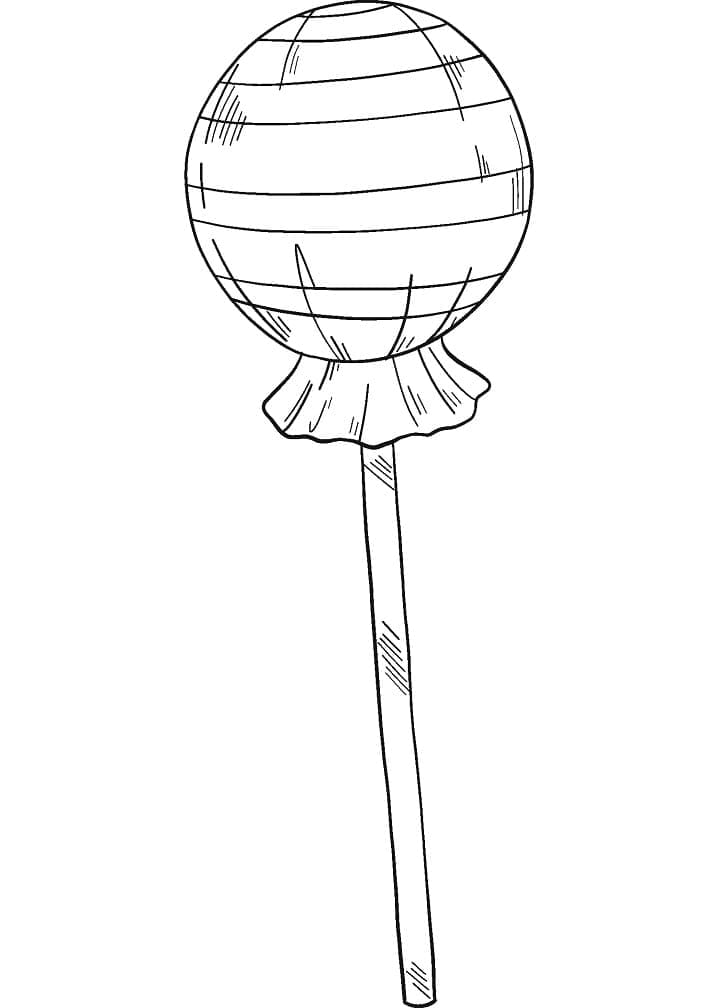 Lollipop for Kids Coloring Page