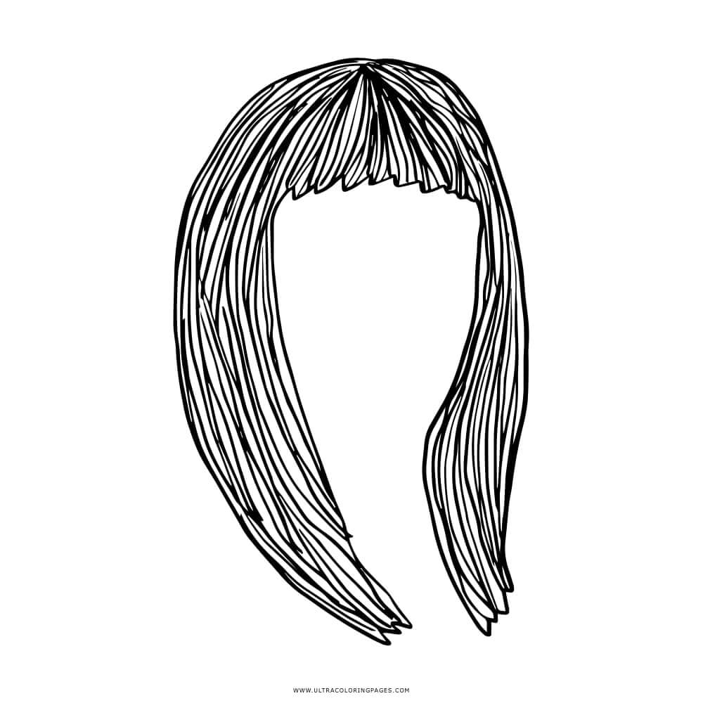 Long Hair Coloring Page