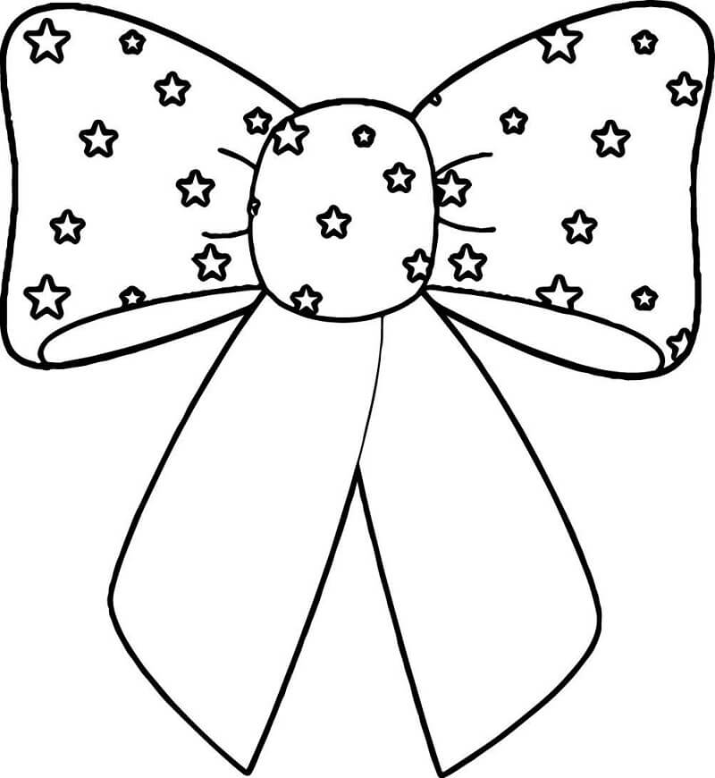 Lovely Bow Coloring Page