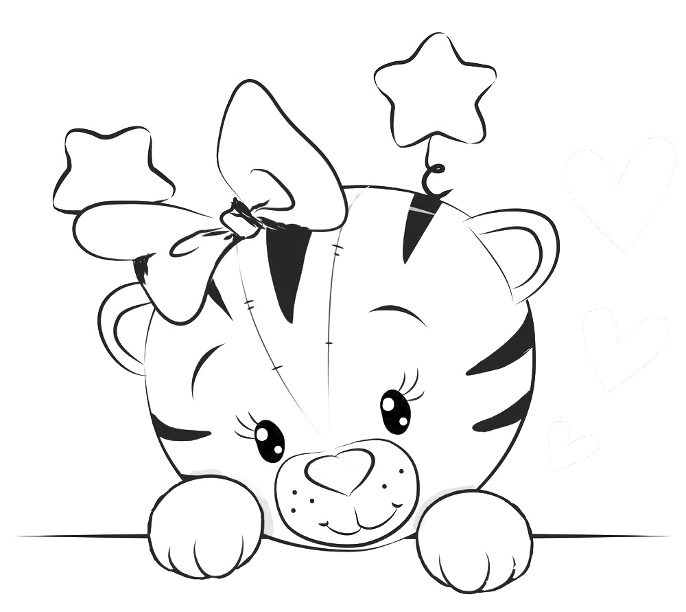 Lovely Cartoon Tiger