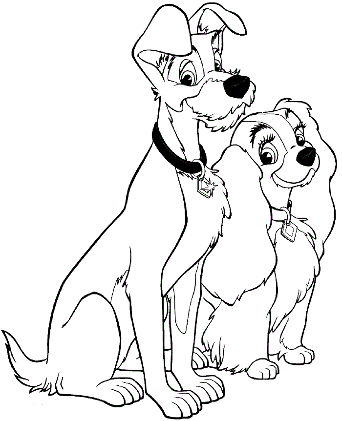 Lovely Couple Coloring Page