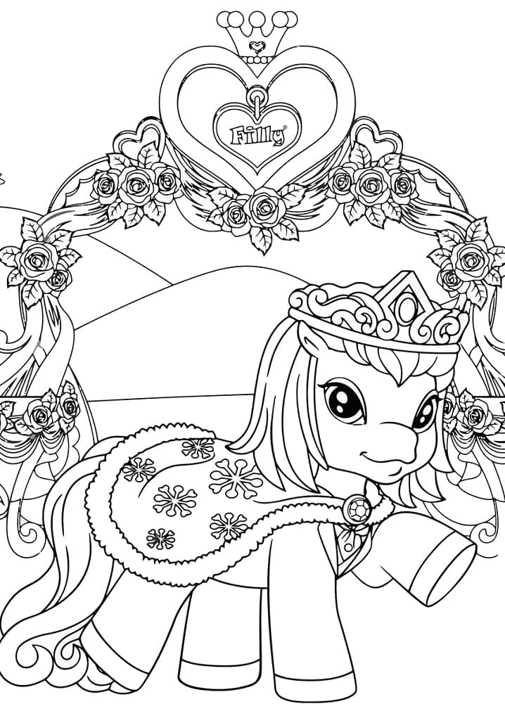 Lovely Filly Funtasia Coloring Page