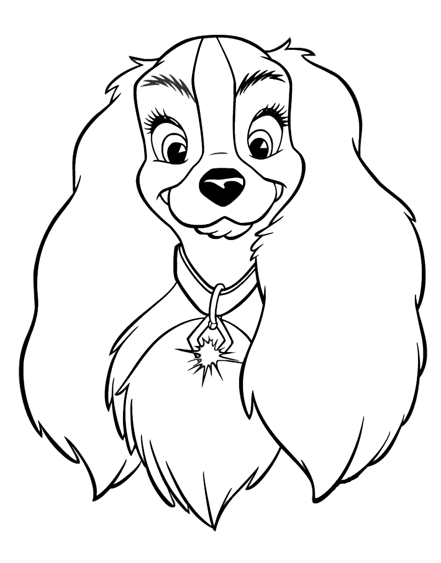 Lovely Lady Coloring Page