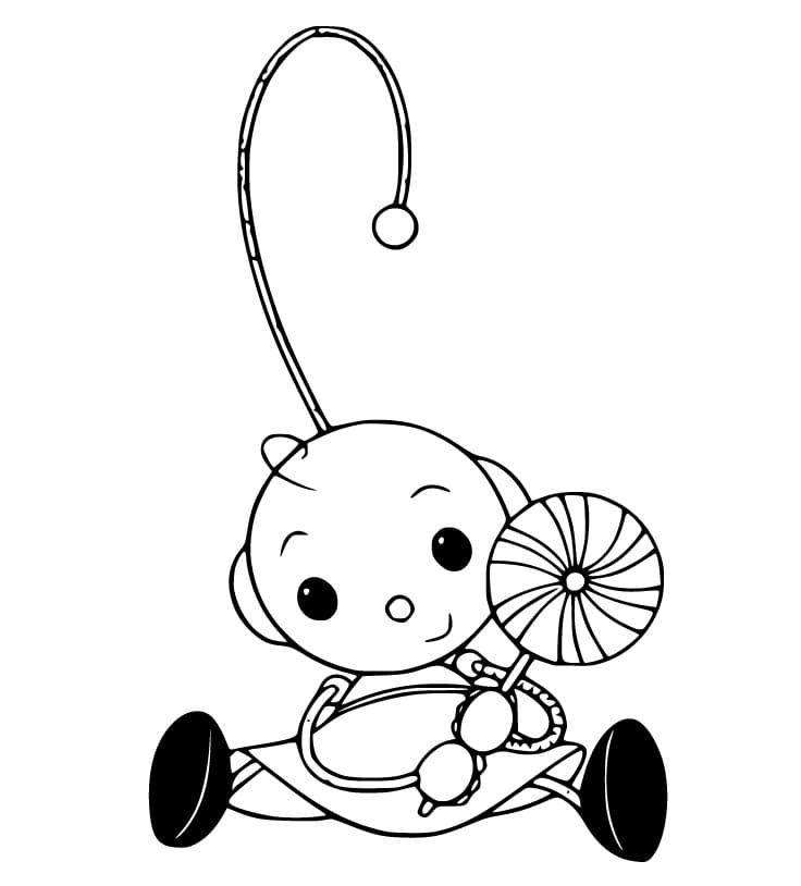 Lovely Zowie Polie Coloring Page