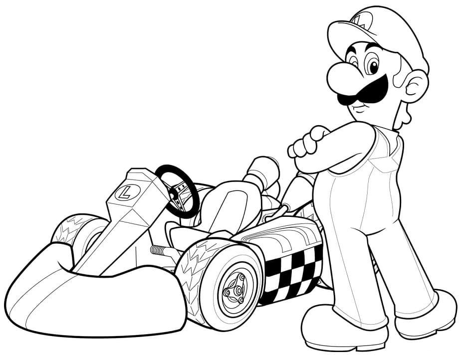 Luigi in Mario Kart Wii