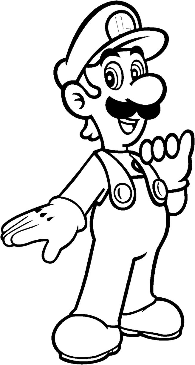 Luigis Coloring Page