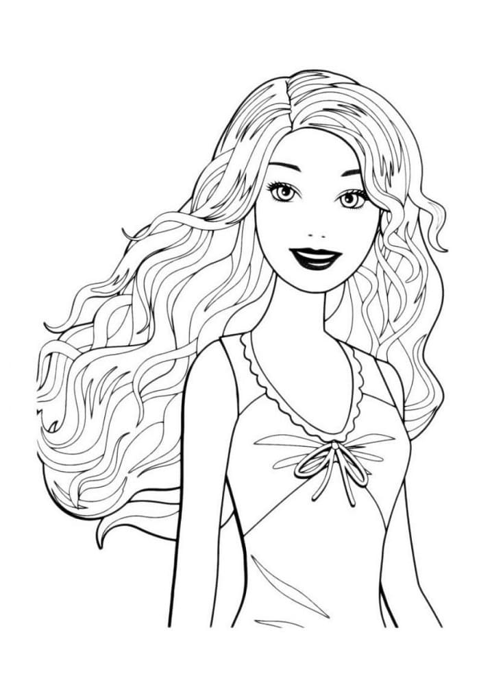 Luxuriant Hair Coloring Page