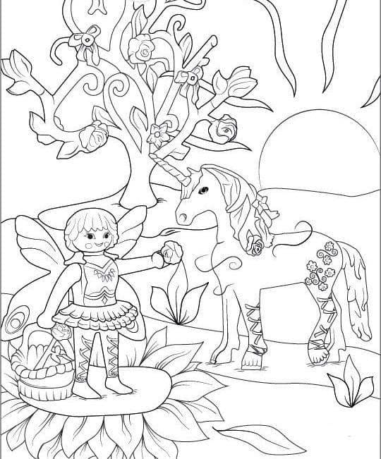 Magical Playmobil Coloring Page