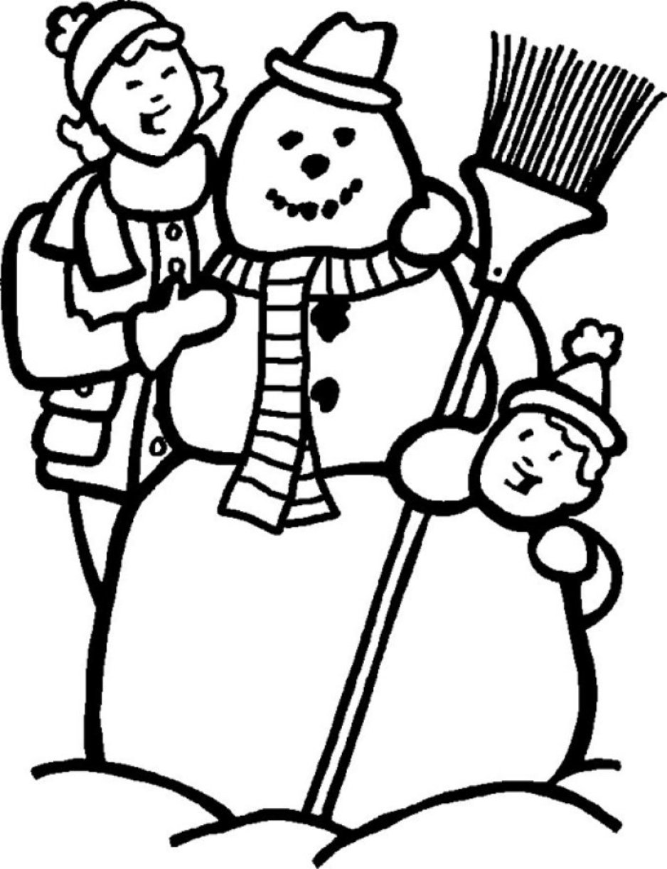 Making Snowman S Winter 055c Coloring Page
