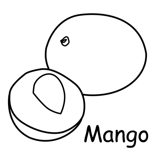 Mango Coloring Sheet
