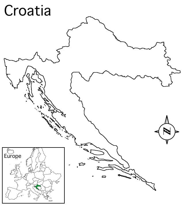 Map of Croatia 1