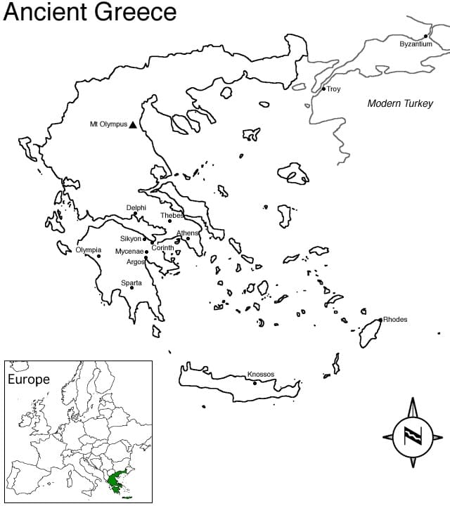 Map of Greece 3