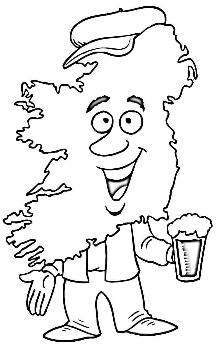 Map of Ireland Man