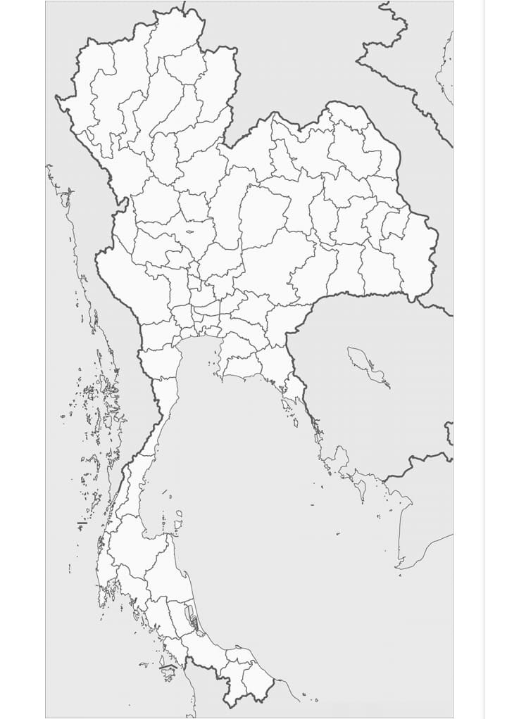 Map of Thailand 1