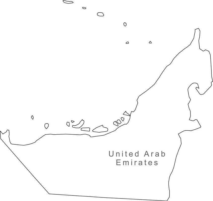 Map of United Arab Emirates 1