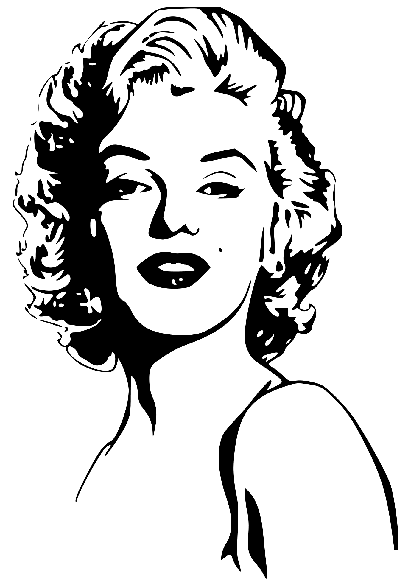 Marilyn Monroe Celebrity Coloring Page