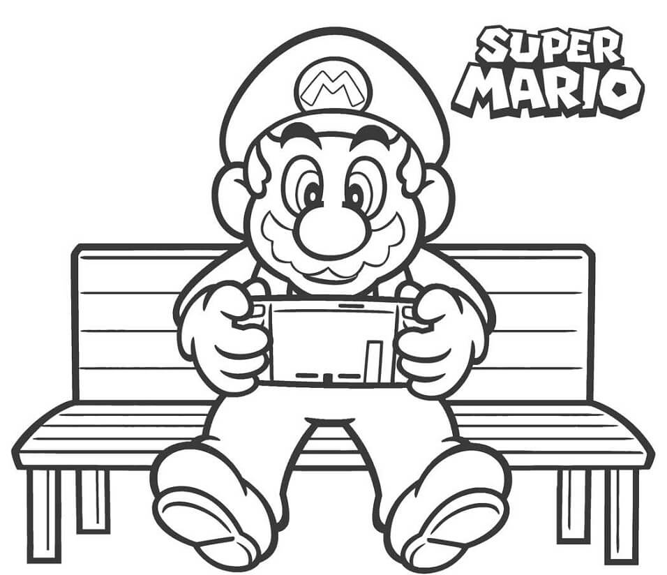 Mario Playing Game