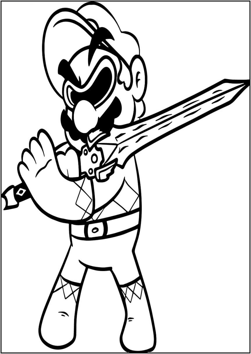 Mario with Sword